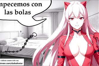 Spanish JOI Hentai Anal with Zero Two, Spanish voice.